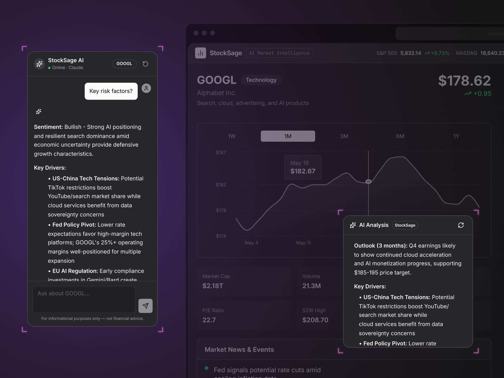 Screen shot of Retool app using an ai chat