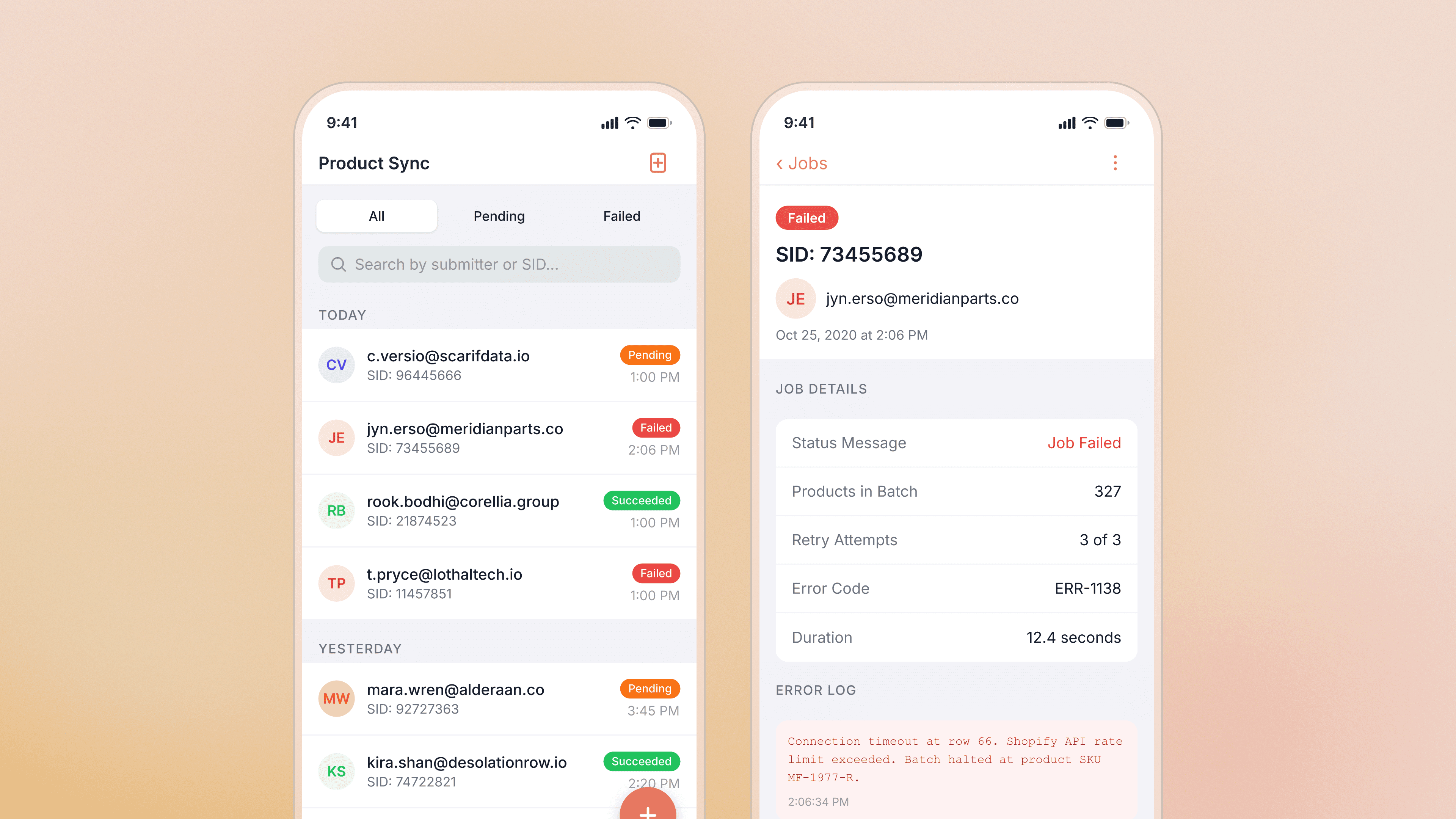 Shopify product inventory sync
