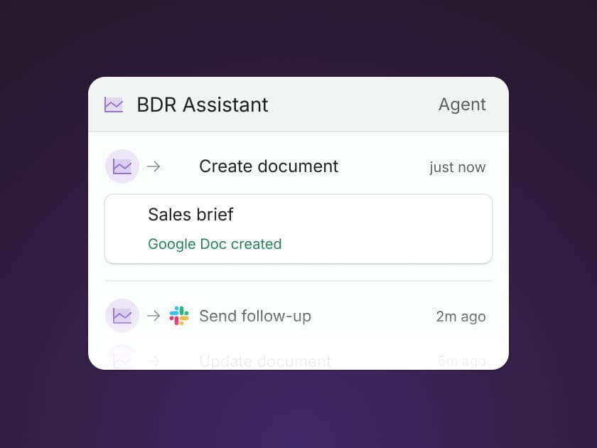Screenshot of Retool UI showing the activity view of an agent
