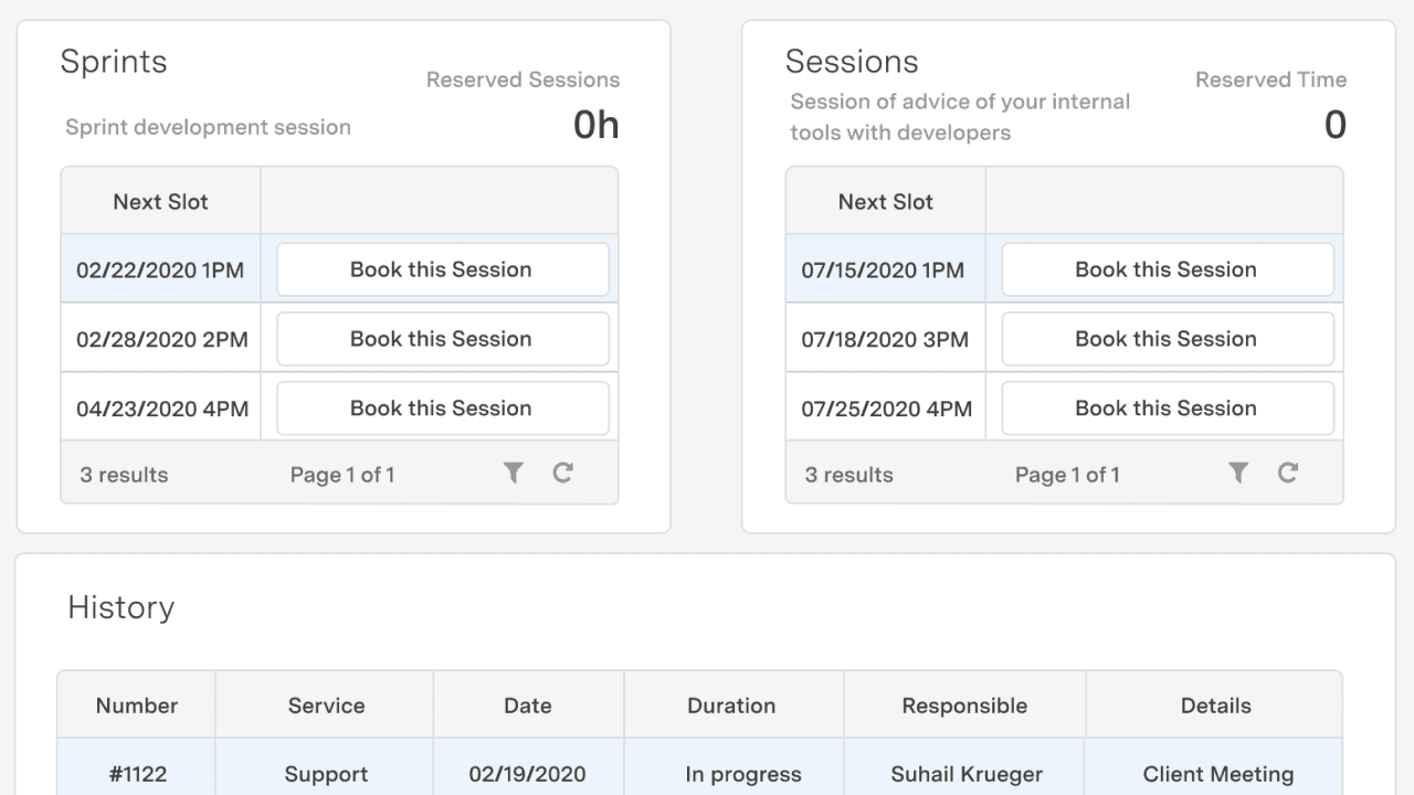 Calendar booking tool